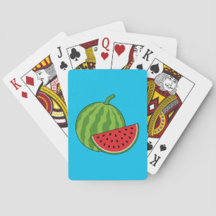 Watermelon and Slice Playing Cards