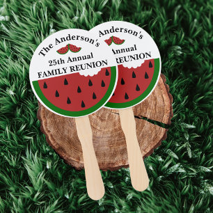 Watermelon Annual Family Reunion Hand Fan