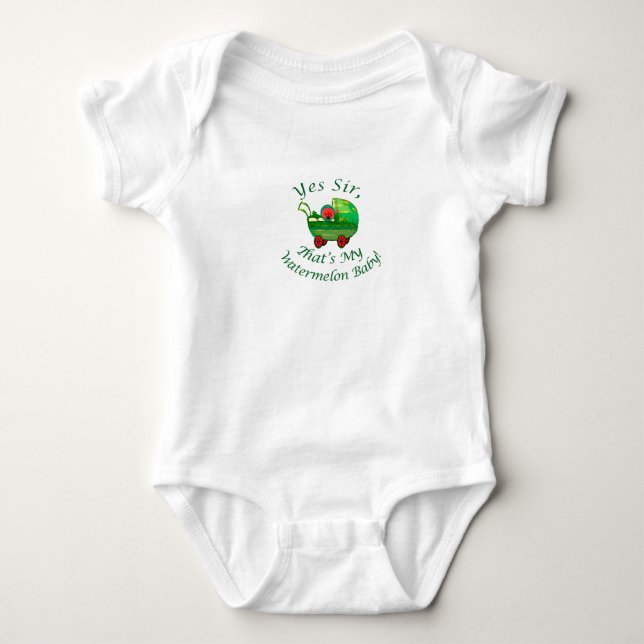 Watermelon Baby! Baby Bodysuit (Front)
