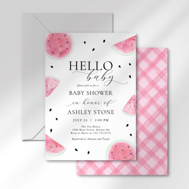 Watermelon Baby Shower Invitation (Creator Uploaded)