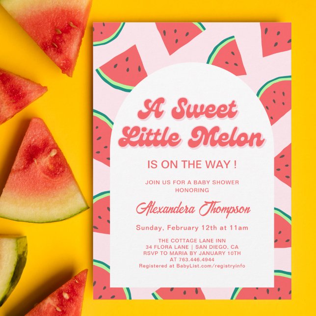 Watermelon Baby Shower Invitation (Creator Uploaded)