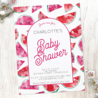 Watermelon Baby Shower Invitation