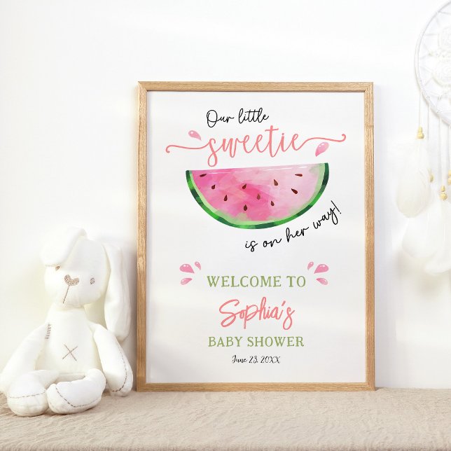 Watermelon Baby Shower Welcome Poster (Creator Uploaded)