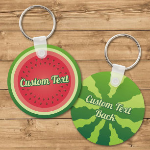 Watermelon Backgound Keychain