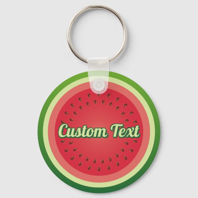 Watermelon Backgound Keychain (Front)