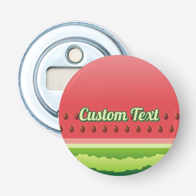 Watermelon Background Bottle Opener (Front)