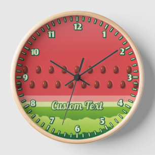 Watermelon Background Clock