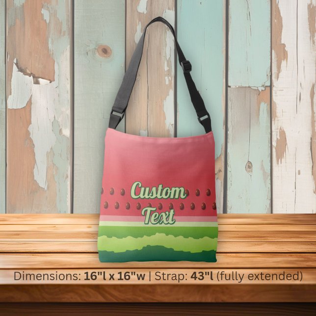 Watermelon Background Crossbody Bag (Creator Uploaded)