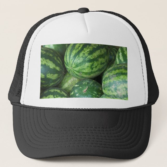 Watermelon background trucker hat (Front)