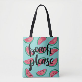 Watermelon Beach Please Tote Bag