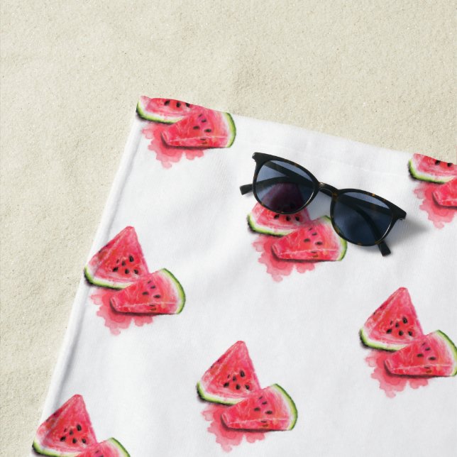 Watermelon Beach Towel - Custom Colours (In Situ)