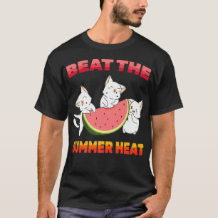 Watermelon - Beat The Summer Heat - Cat - Kitten - T-Shirt