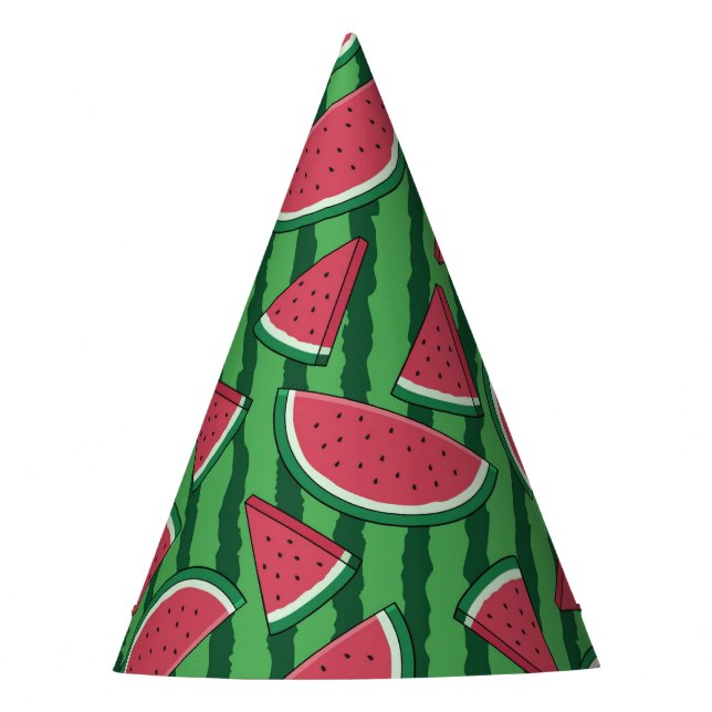 Watermelon Birthday Party Party Hat (Front)
