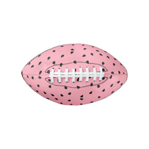 Watermelon Black Seeds Summer Vibes Juicy Pink Football