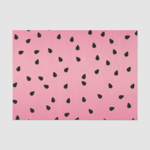 Watermelon Black Seeds Summer Vibes Juicy Pink Tissue Paper