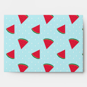 Watermelon Blue Fun Summer Fruit Birthday Party Envelopes