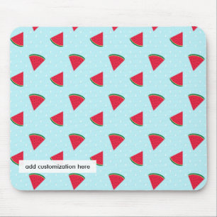 Watermelon Blue Fun Summer Fruit Computer Mouse Pad