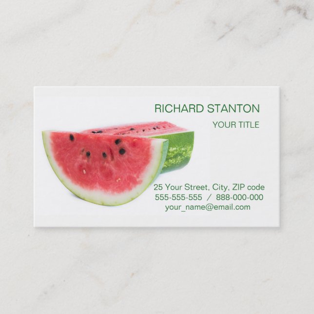Watermelon Business Card (Front)