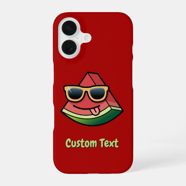 Watermelon Cartoon iPhone 16 Case (Back)