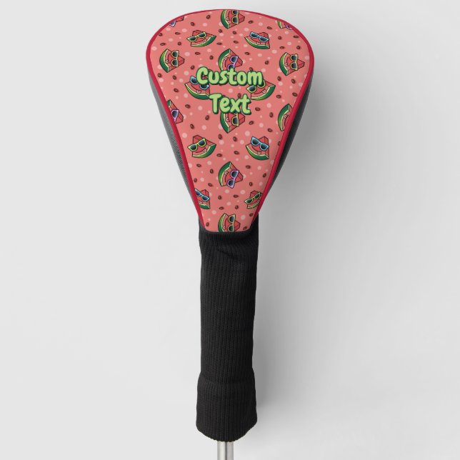 Watermelon Cartoon Pattern Golf Head Cover (Front)