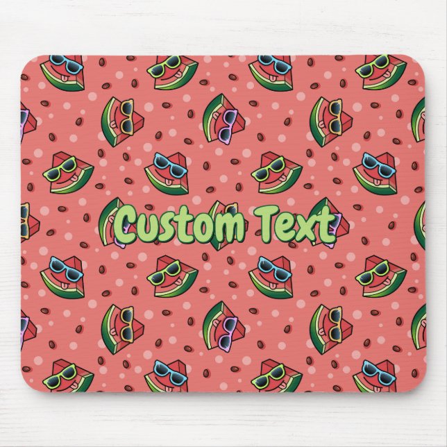 Watermelon Cartoon Pattern Mouse Pad (Front)