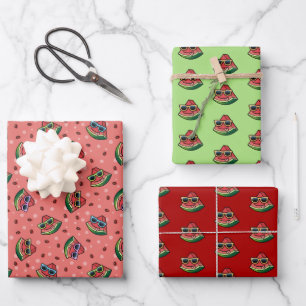 Watermelon Cartoon Pattern Wrapping Paper Sheets