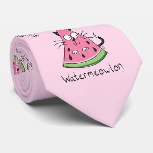 Watermelon Cat Cute Kids Tie