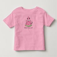 Watermelon Cat Funny Toddlers T-shirt