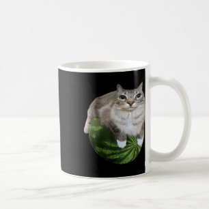 Watermelon Cat Silly Cat Meme Coffee Mug