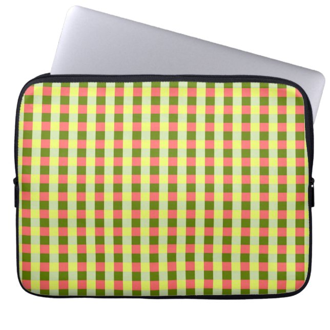 Watermelon Check laptop sleeve (Front)