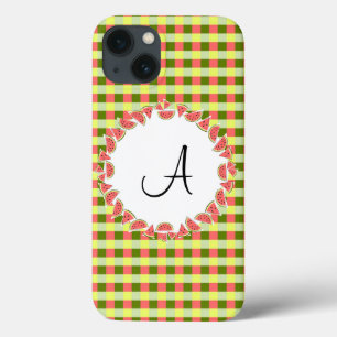 Watermelon Check Monogram iPad Mini case