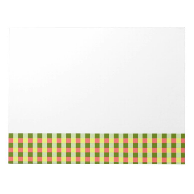 Watermelon Check Notepad (Front)