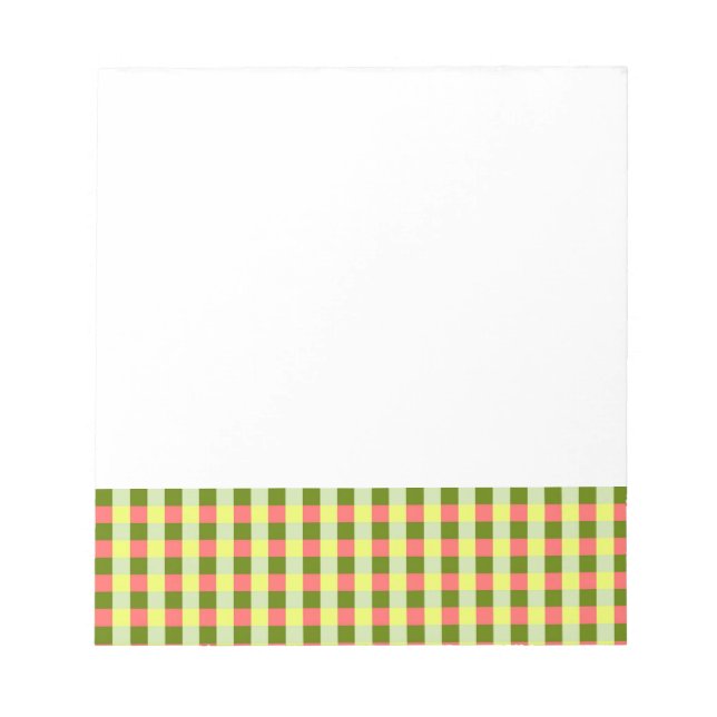 Watermelon Check Notepad (Front)
