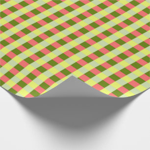 Watermelon Check wrapping paper