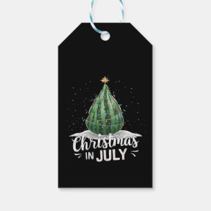Watermelon Christmas Tree Christmas In July Summer Gift Tags