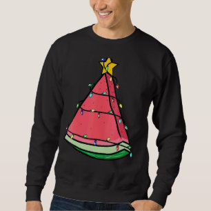 Watermelon Christmas Tree Or Christmas In July Wat Sweatshirt