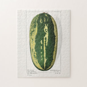 Watermelon (Citrullus Lanatus) Fruit Painting Jigsaw Puzzle
