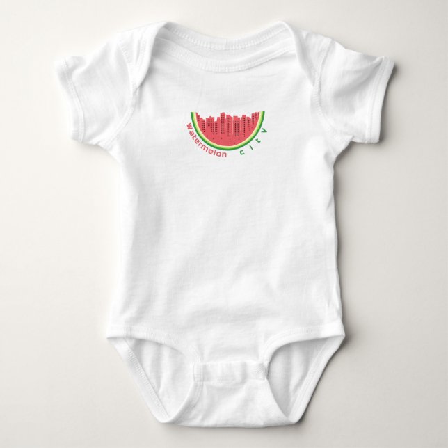 Watermelon City Baby Bodysuit (Front)