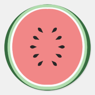 Watermelon Classic Round Sticker