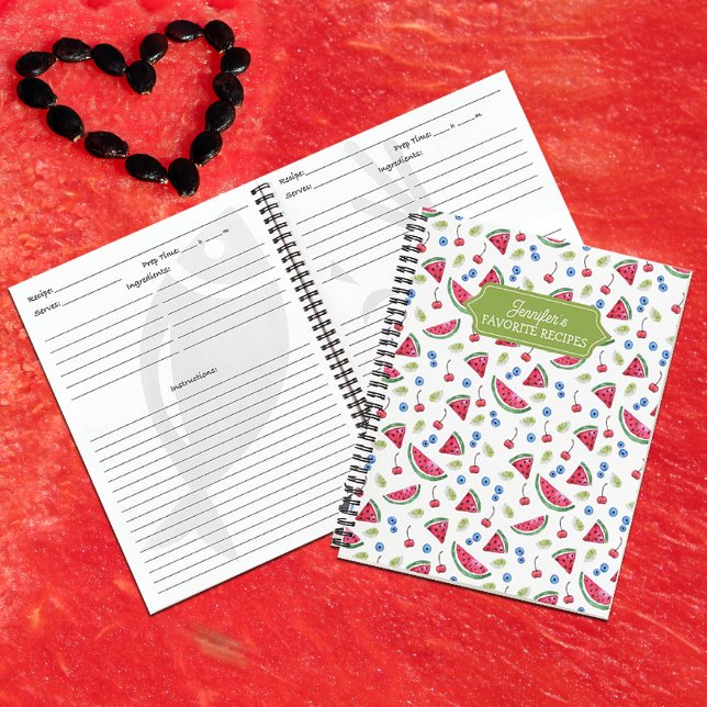 Watermelon Custom Favourite Recipes  Notebook (Creator Uploaded)