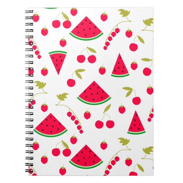 Watermelon, cut watermelon notebook (Front)