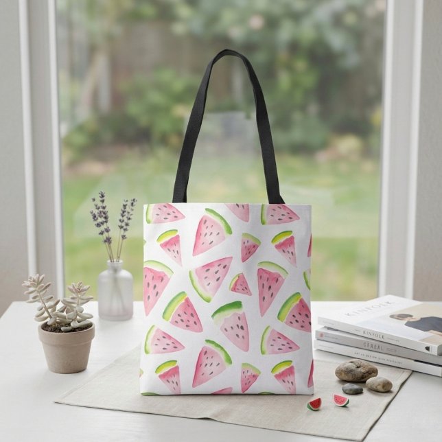 Watermelon cute colourful grocery tote bag (Creator Uploaded)