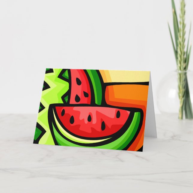 Watermelon Day August 3 Card (Front)