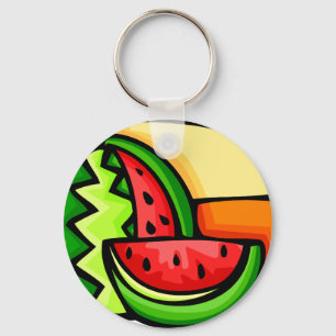 Watermelon Day August 3 Key Ring