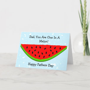 Watermelon Design Personalised Father's Day Card