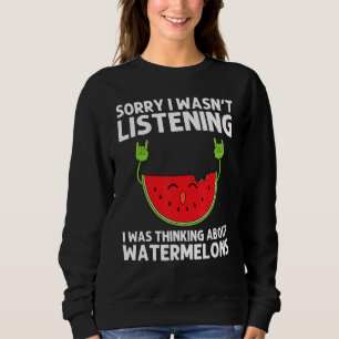 Watermelon Designs For Men Women Summer Fruit Eate Sweatshirt