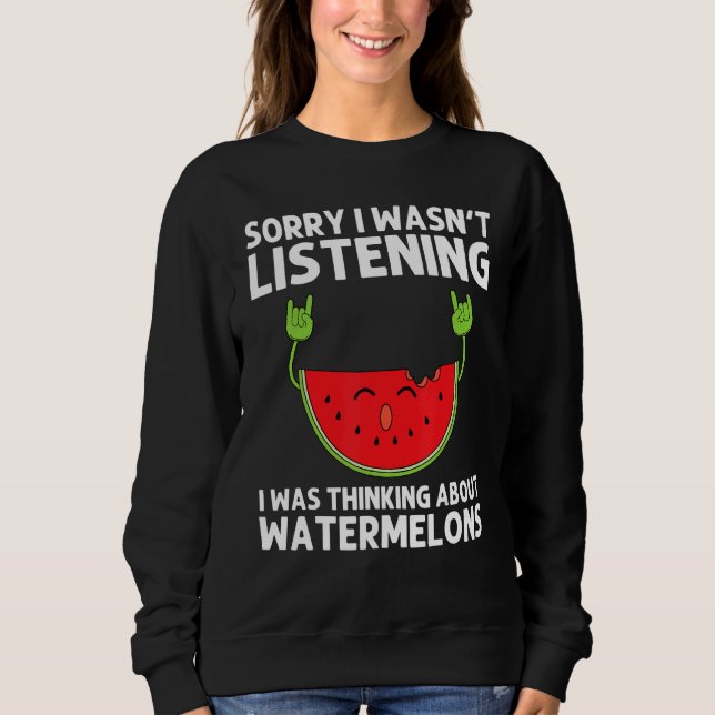 Watermelon Designs For Men Women Summer Fruit Eate Sweatshirt (Front)