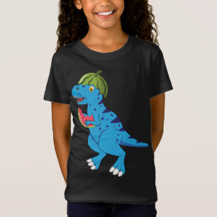 Watermelon Dinosaur T Rex Summer Fruit Art Dino Lo T-Shirt