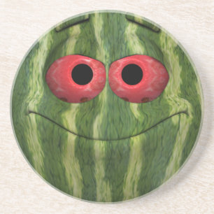 Watermelon Emoticon Coaster