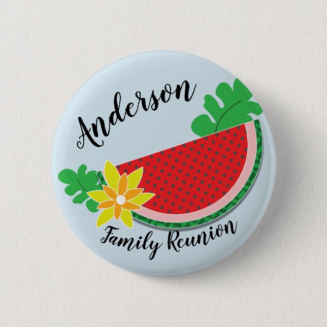Watermelon Family Reunion Button (Front)